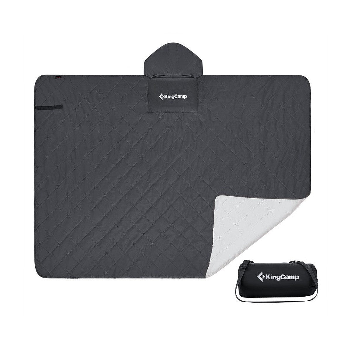 KingCamp – Multi-Purpose Rain Coat & Camp; Blanket Black