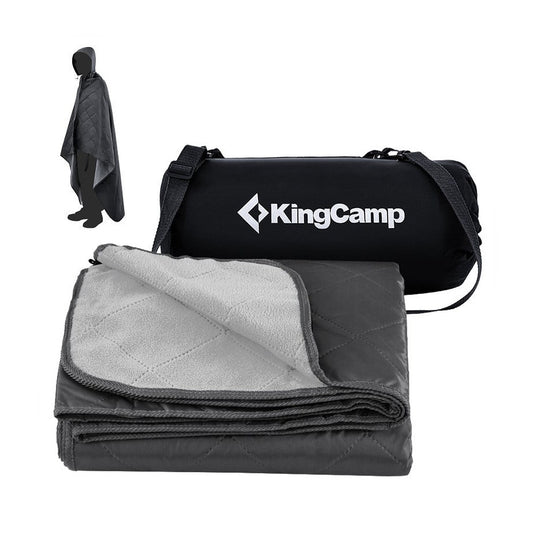 KingCamp – Multi-Purpose Rain Coat & Camp; Blanket Black