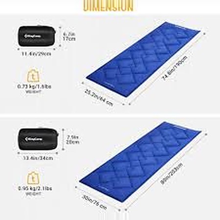 KingCamp KM2003 Soft Cotton Lightweight Camping Sleeping Cot Mat