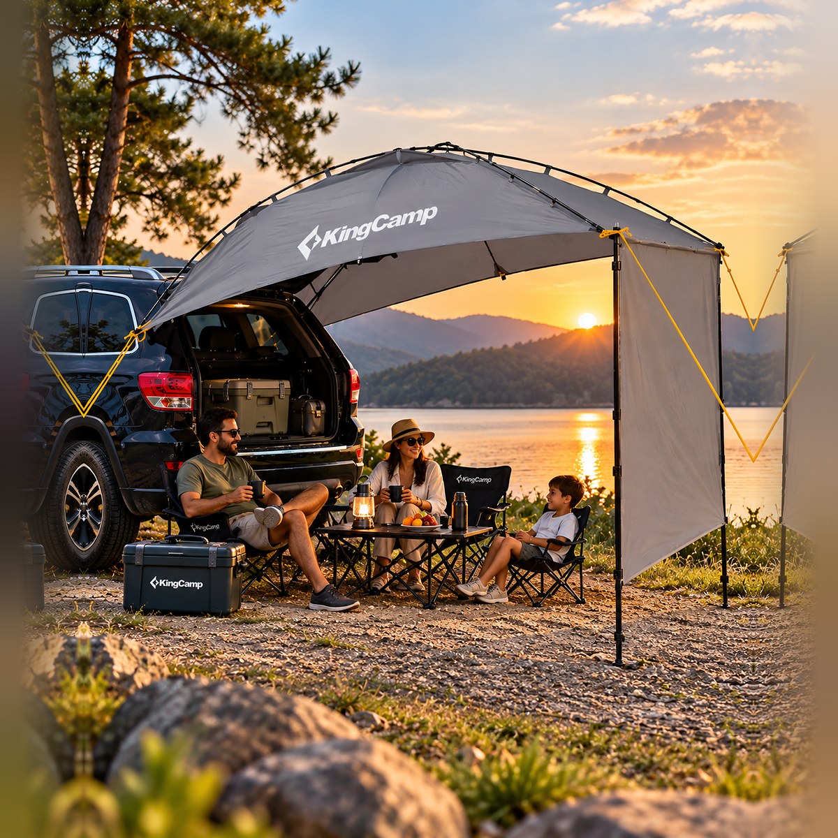 KingCamp Compass Plus Awning – Car Camping Shelter