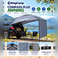 KingCamp Compass Plus Awning – Car Camping Shelter