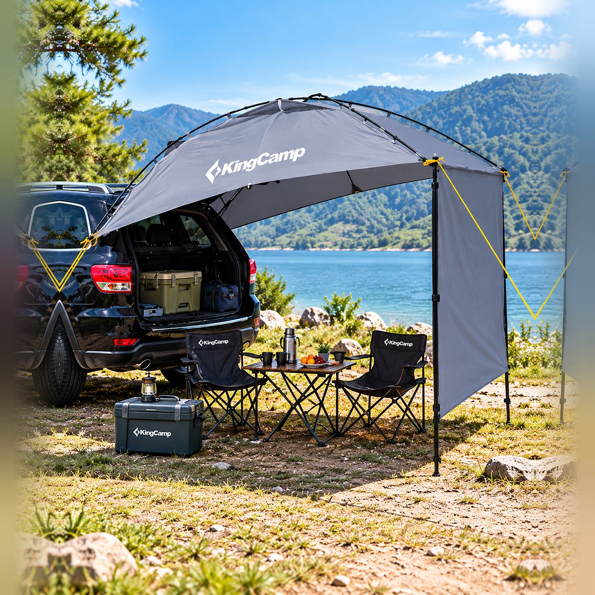 KingCamp Compass Plus Awning – Car Camping Shelter