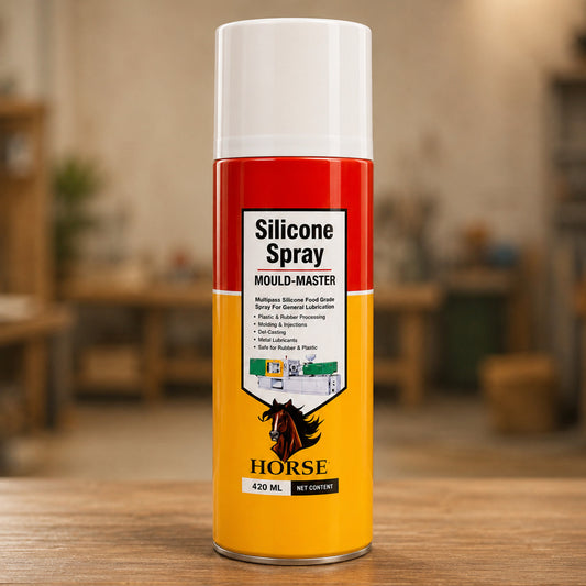 Horse Silicone Spray 420ml | Multi Purpose Silicone Lubricant Spray & Mould Release Agent