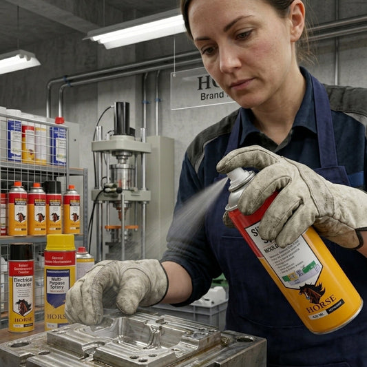 Horse Silicone Spray 420ml | Multi Purpose Silicone Lubricant Spray & Mould Release Agent