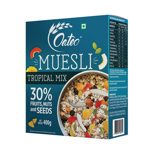 Muesli Tropical Mix 400 gms Ziplock