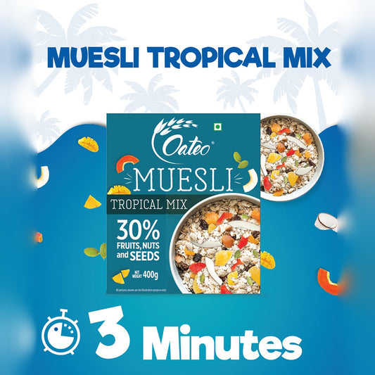Muesli Tropical Mix 400 gms Ziplock