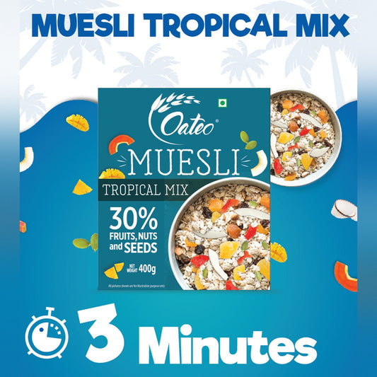Muesli Tropical Mix 400 gms Ziplock