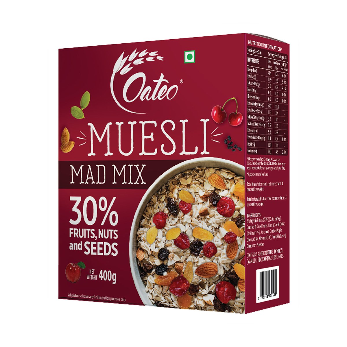 Muesli Tropical Mix 400 gms Ziplock