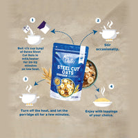 Oateo Steel Cut Oats 500 gms ziplock