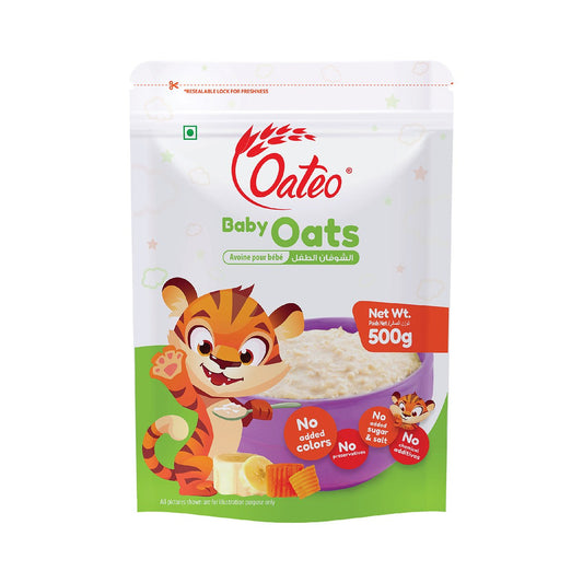 Oateo Baby Oats 500 gms Zip Lock Pouch