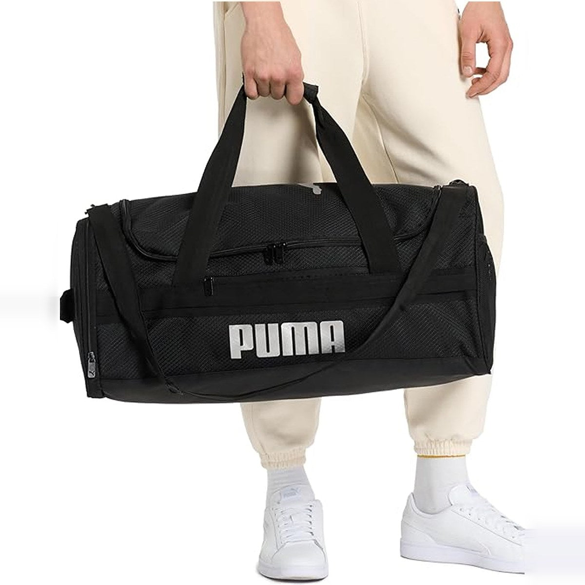 Puma Black Gym Duffle Bag