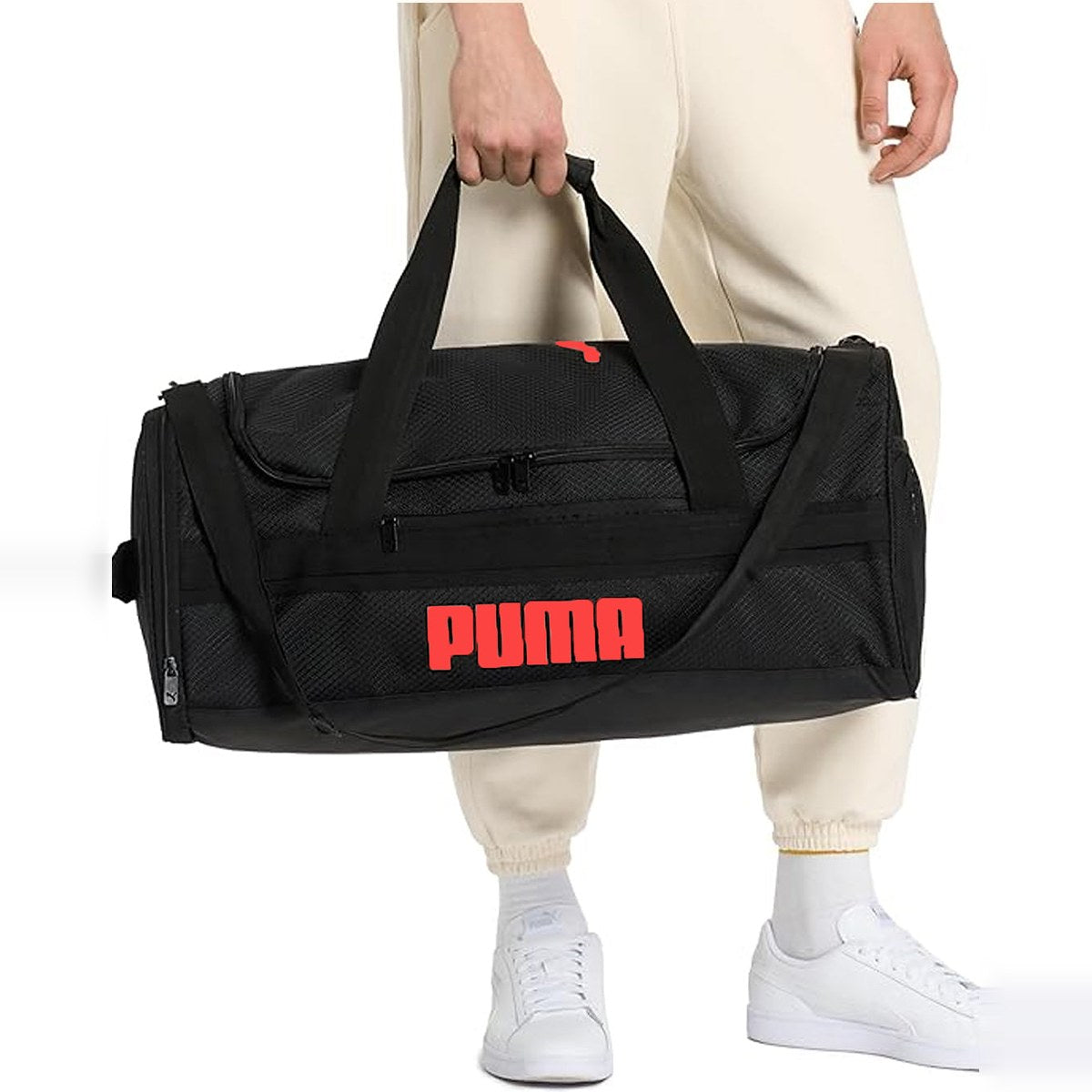 Puma Black Gym Duffle Bag