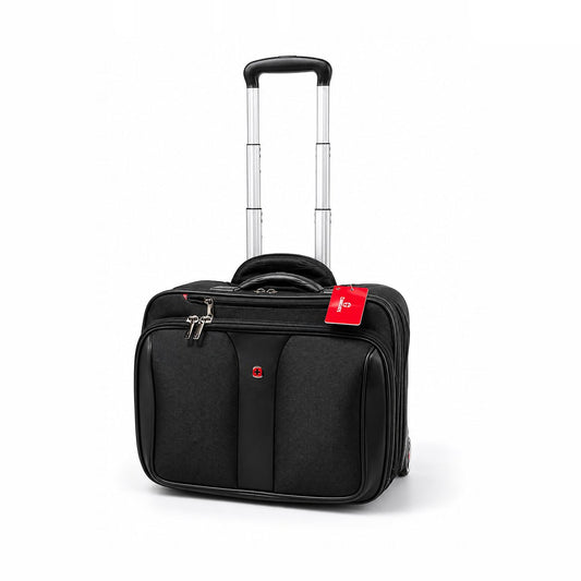 Professional Rolling Laptop Briefcase - 15.6" Executive Travel Bag