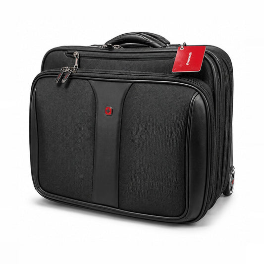 Professional Rolling Laptop Briefcase - 15.6" Executive Travel Bag