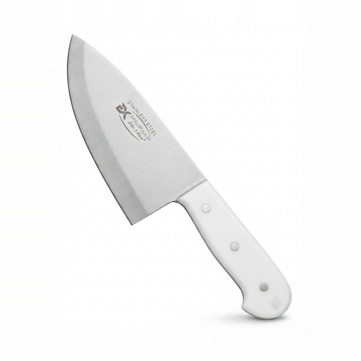 Professional Stainless Steel Utility Knife - White Handle