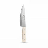 Professional Stainless Steel Chef's Knife - White Handle