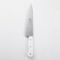 Professional Stainless Steel Chef's Knife - White Handle