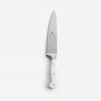 Professional Stainless Steel Chef's Knife - White Handle
