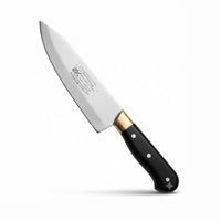 Professional Stainless Steel Chef's Knife - Ergonomic Black Handle