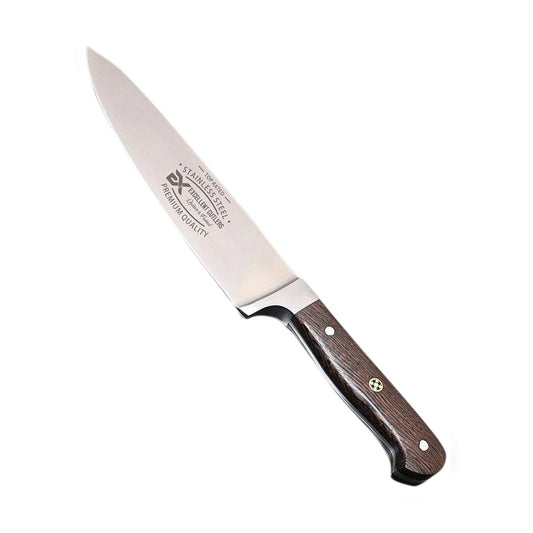 Excellent Cutlers Premium Forged Chef Knife -  (Dark Wood Handle)