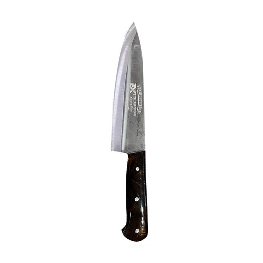 Excellent Cutlers Stainless Steel Kitchen Knife - (Brown Amber Handle)