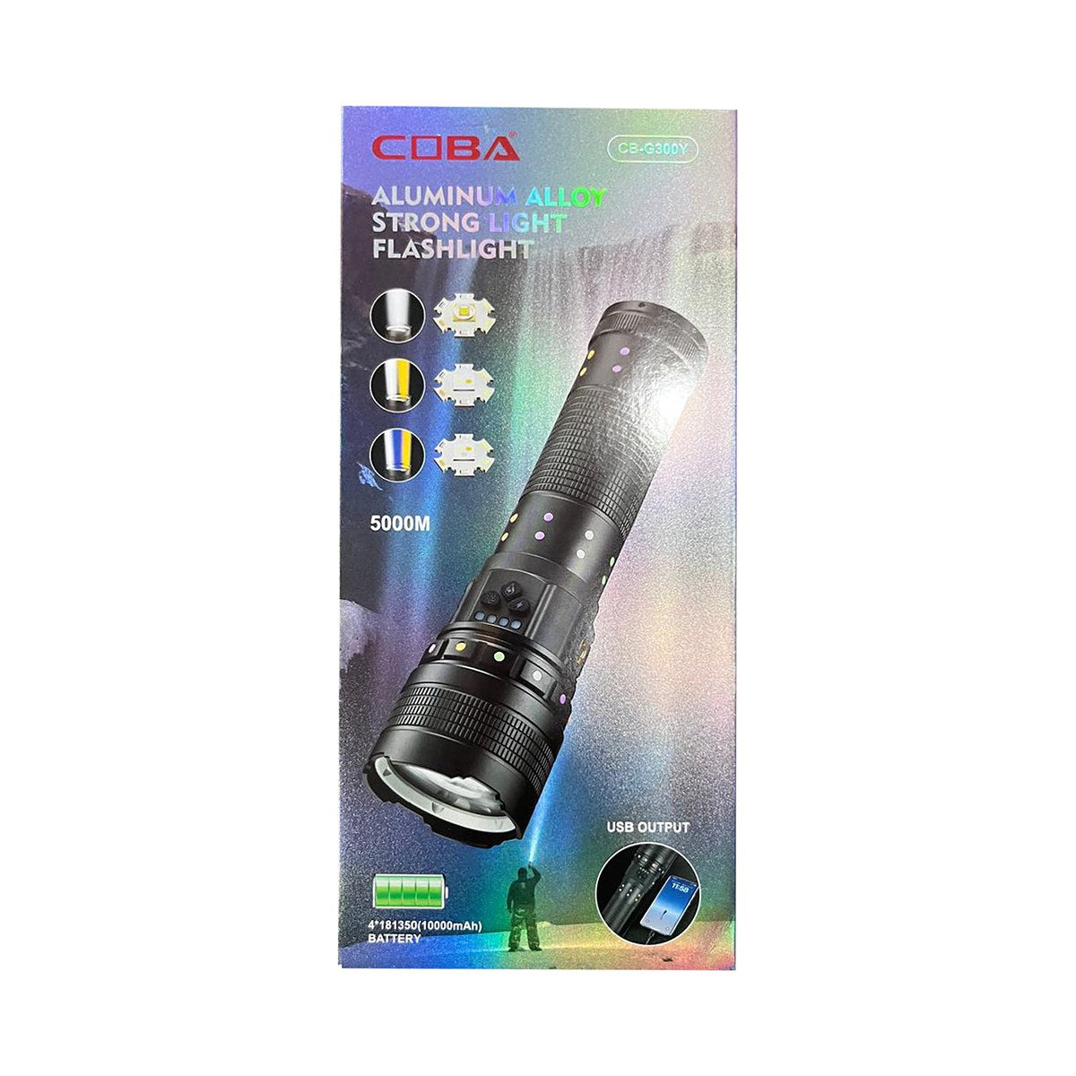 COBA Aluminum FlashLight CB-G300Y