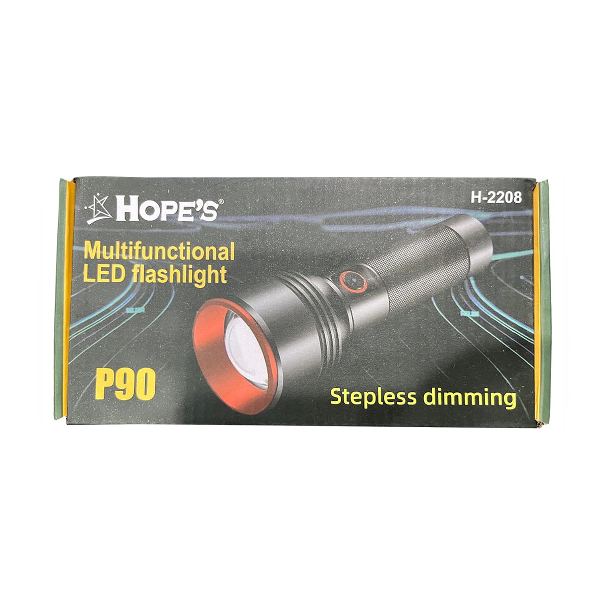 Multifunctional LED FlashLight H-2208 Rechargeable