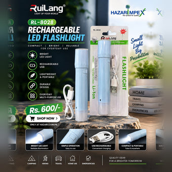 compare product Ruilang RL-8028 Rechargeable LED Flashlight