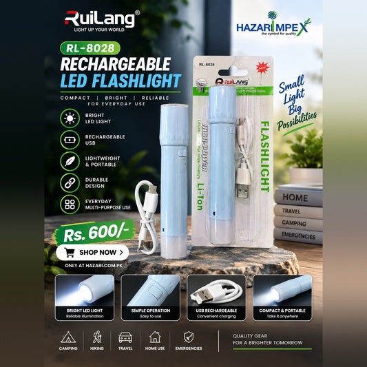 Ruilang RL-8028 Rechargeable LED Flashlight