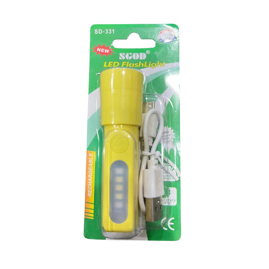 SGOD LED FlashLight SD-331 Rechargeable Torch Light