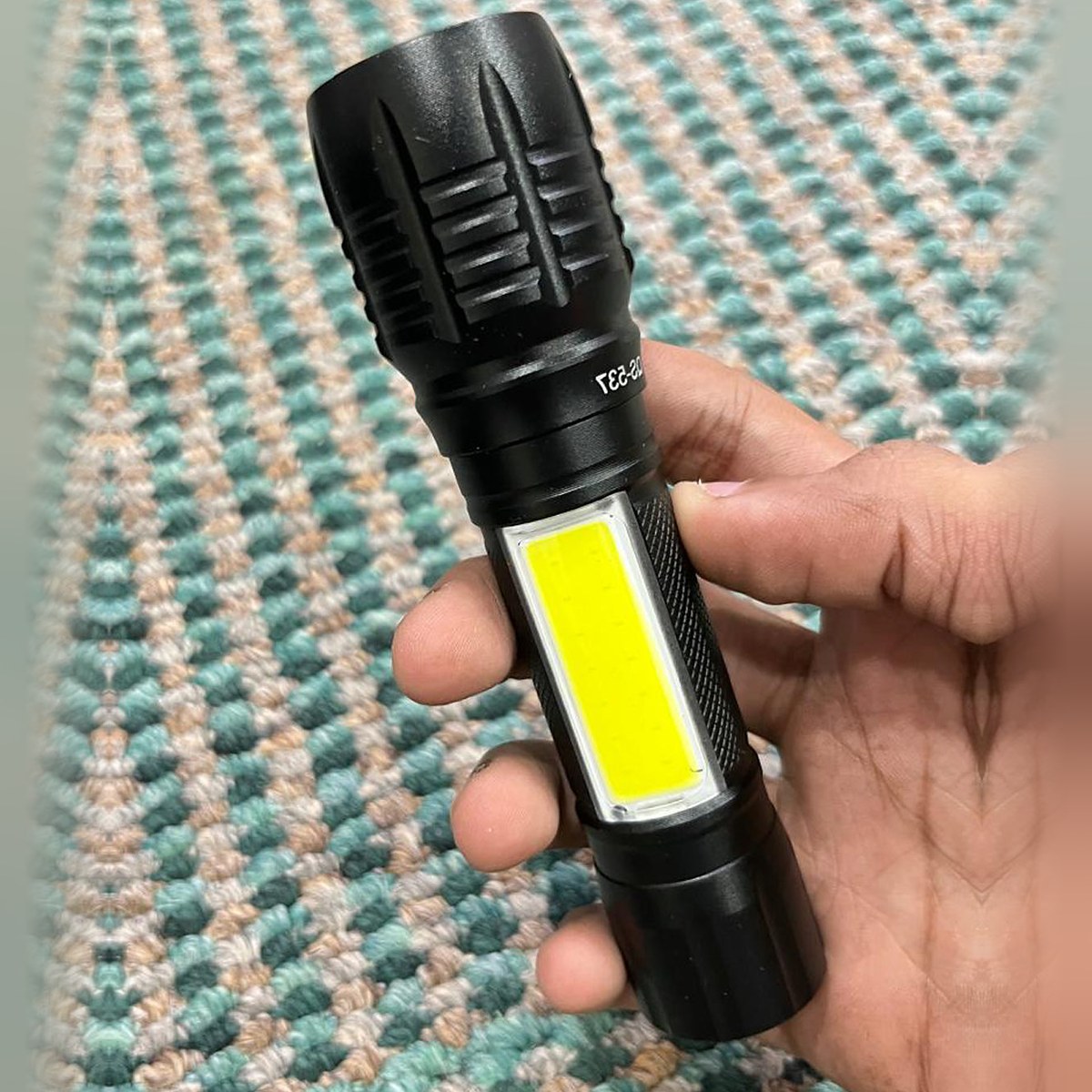 USB Charge QS-537 LED Flashlight – Rechargeable High Power Torch Light