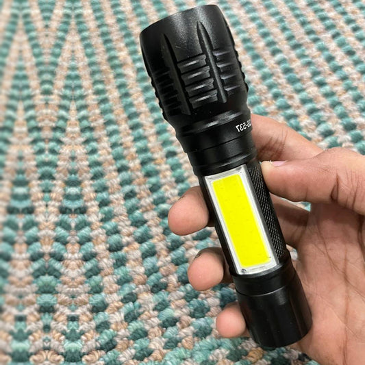 USB Charge QS-537 LED Flashlight – Rechargeable High Power Torch Light