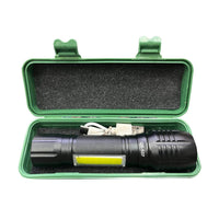 USB Charge QS-537 LED Flashlight – Rechargeable High Power Torch Light