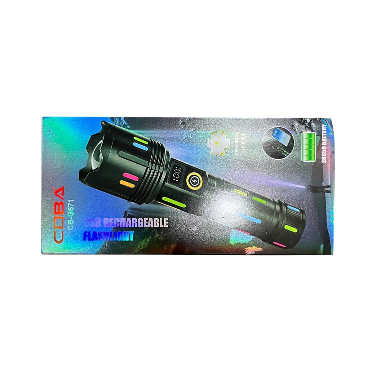 Coba CB-G671D Flashlight Rechargeable