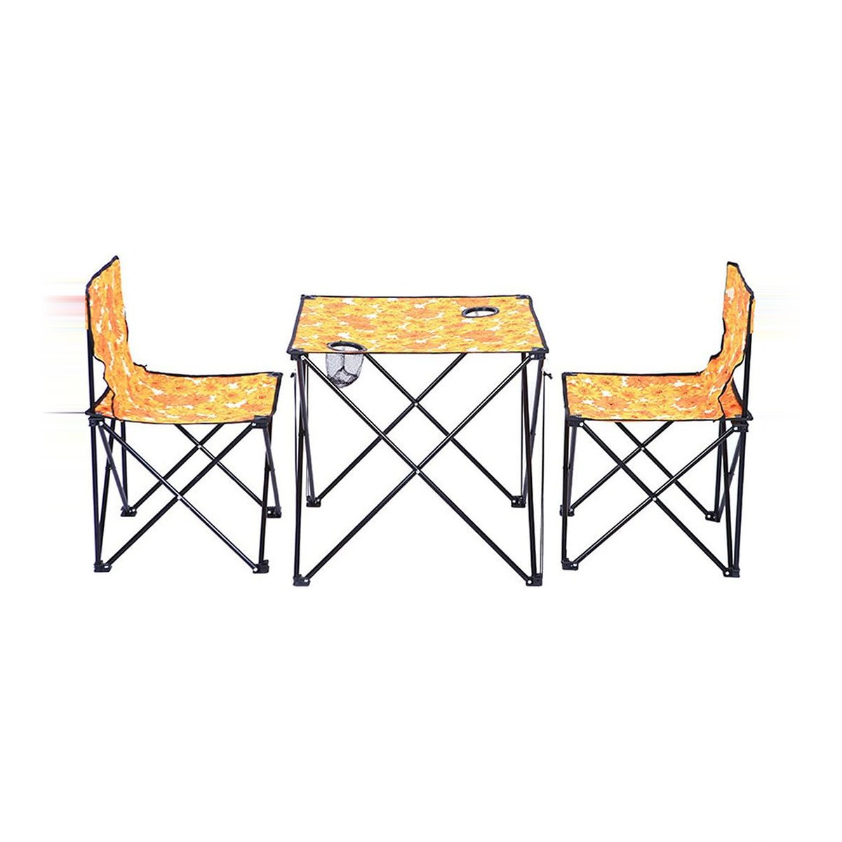 Foldable Outdoor table with 2 chairs
