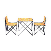 Foldable Outdoor table with 2 chairs