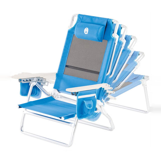 Coleman Low Recliner Chair -Blue