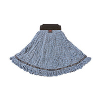 Rubbermaid Commercial Maximizer™ Large Blend Wet Mop, Universal Headband, Blue