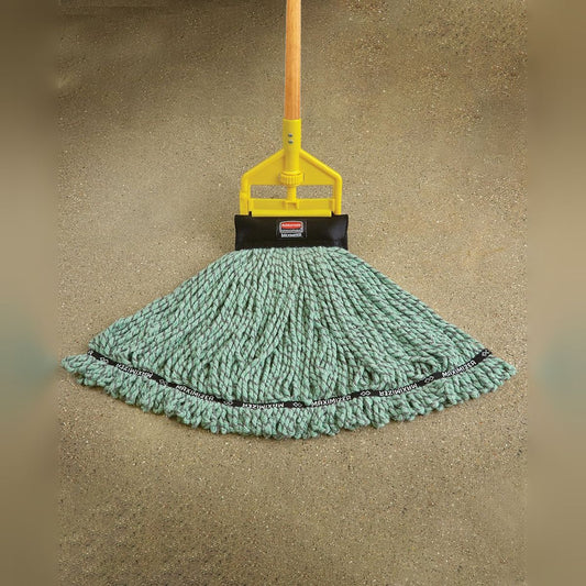 Rubbermaid Commercial Wash & Clean Mop For Maximizer Medium Wet Mop, Green