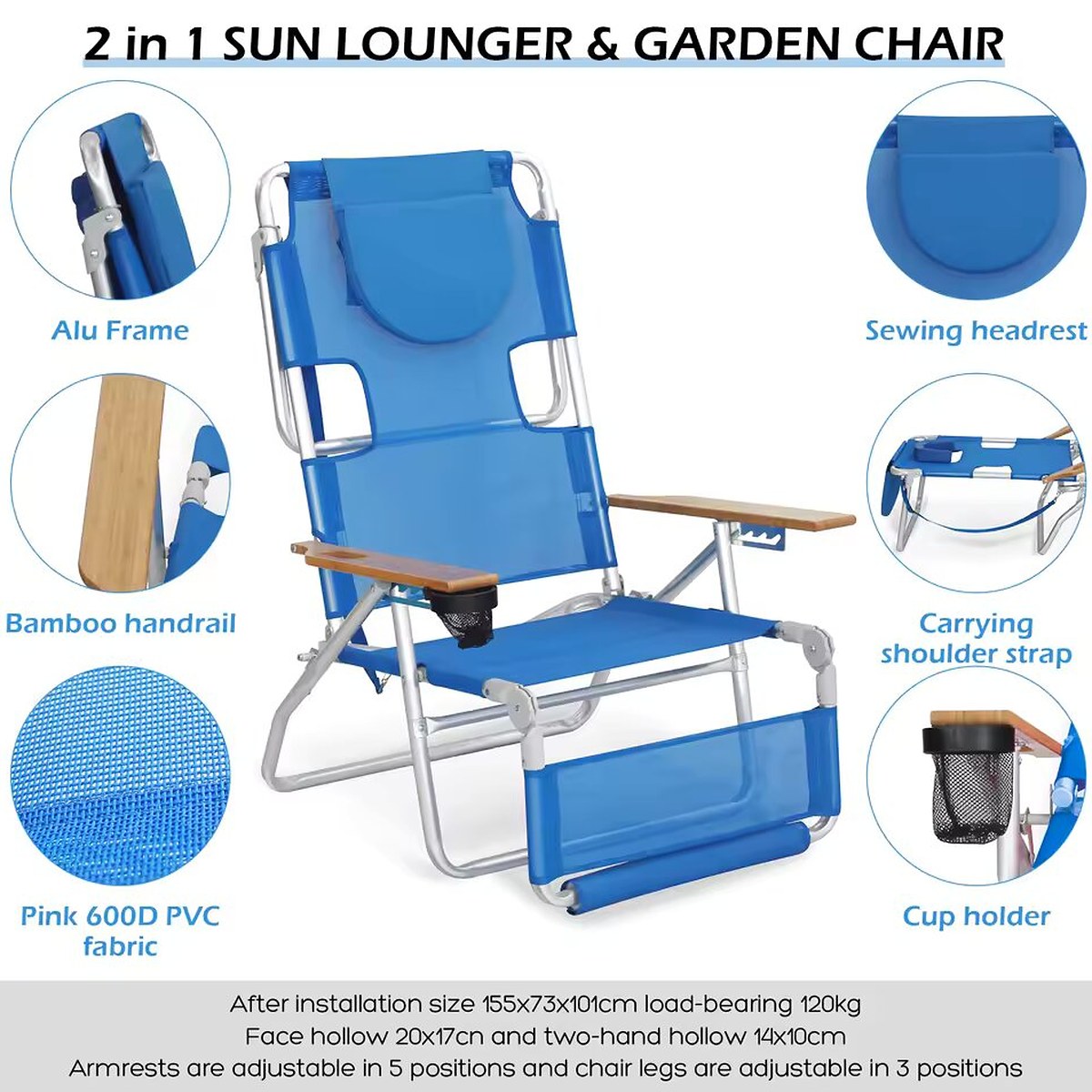 Ostrich Deluxe 3N1 Beach Chair