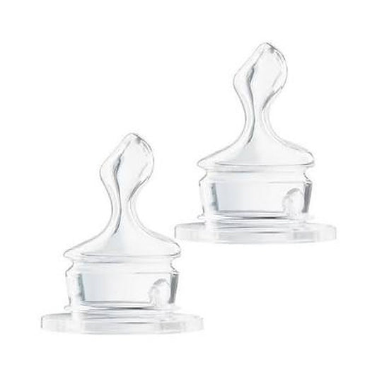 NUK Classic Silicone Teat Size 1 (0–6 Months) – 2 Pack