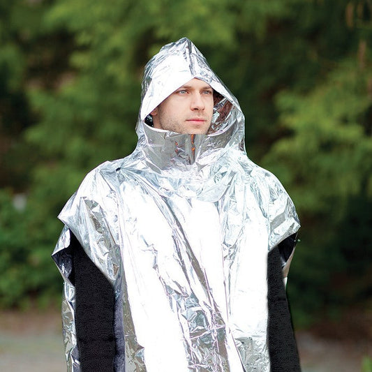 Coghlan's Emergency Survival Poncho | Heat-Reflective, Windproof & Waterproof