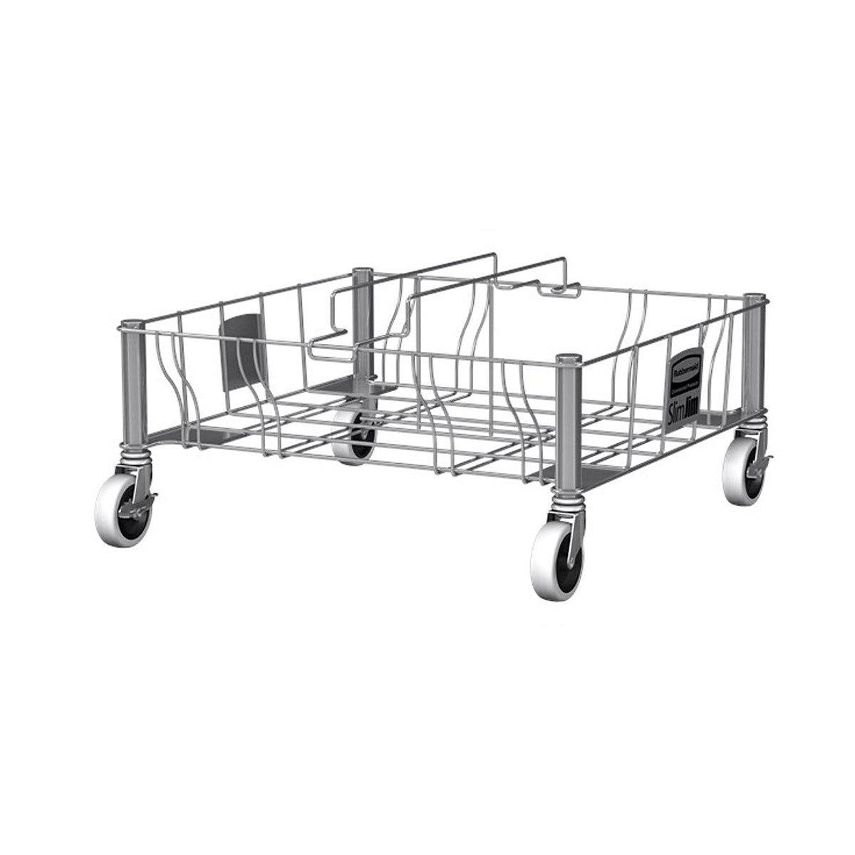 Rubbermaid Commercial Slim Jim® Double Stainless-Steel Dolly