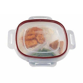 compare product Rubbermaid Divided Lock-Its Food-Storage Container