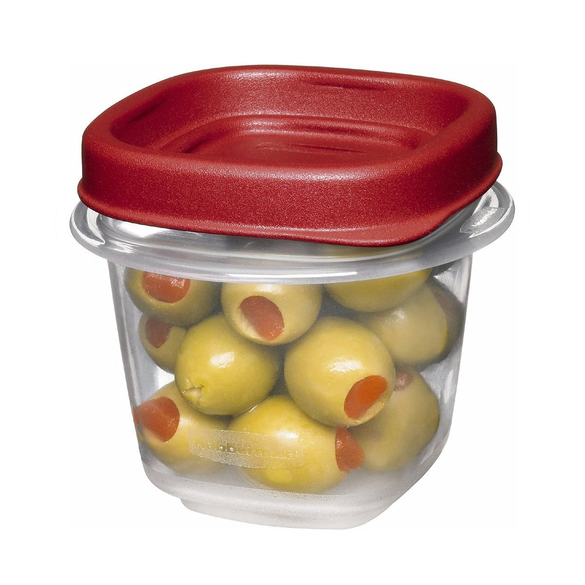 Rubbermaid Easy Find Lids Square 1/2-cup Food Storage Container (Pack of 2 Cups)