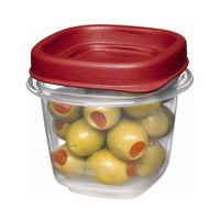 Rubbermaid Easy Find Lids Square 1/2-cup Food Storage Container (Pack of 2 Cups)