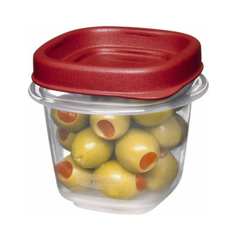 compare product Rubbermaid Easy Find Lids Square 1/2-cup Food Storage Container (Pack of 2 Cups)