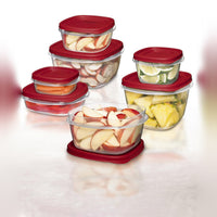 Rubbermaid Easy Find Lids Square 1/2-cup Food Storage Container (Pack of 2 Cups)