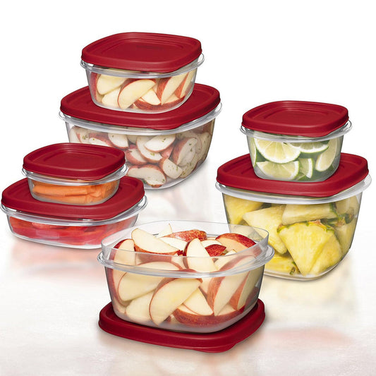 Rubbermaid Easy Find Lids Square 1/2-cup Food Storage Container (Pack of 2 Cups)