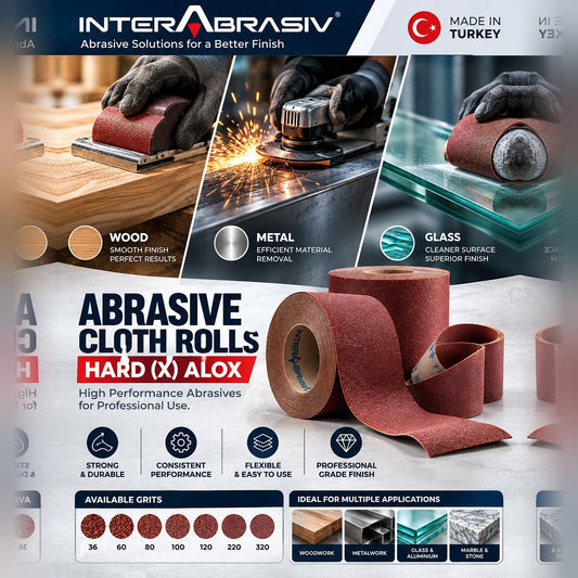 Interflex Abrasive Cloth Roll – Hard X-Weight ALOX